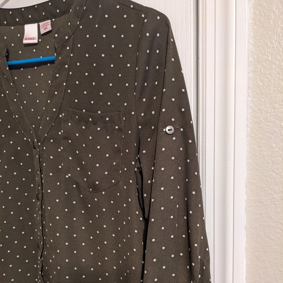 Green and White Blouse Size Small - Picture 4 of 4